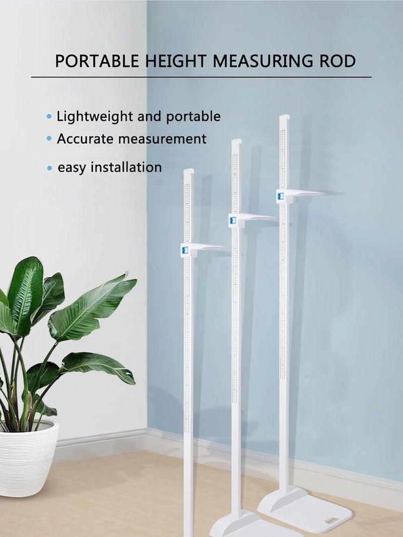 FAFAGLGL Aluminum Alloy Height Measurement Portable Height Measuring Rod Height Measure 8-82 inch/20-210 cm/Unit with cm & inch 8-82 for Home, Office, - Image 2